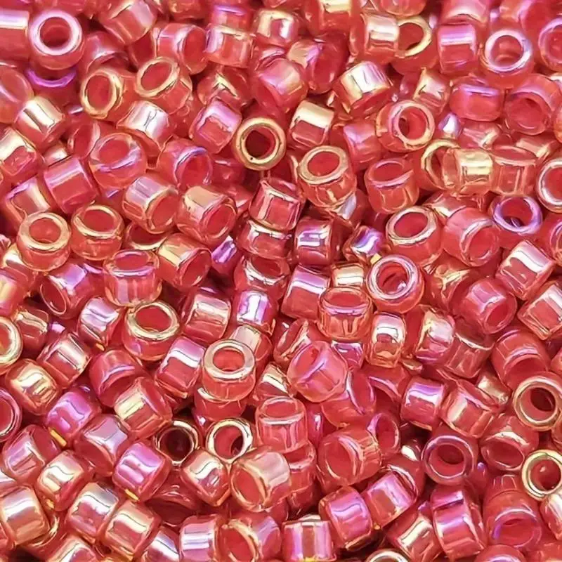 1200 Stück Gemischte Farbige Glas-Rocailles mit Irisierendem Finish für Schmuckherstellung DIY-Handwerk Armband-Projekte – Detail 4
