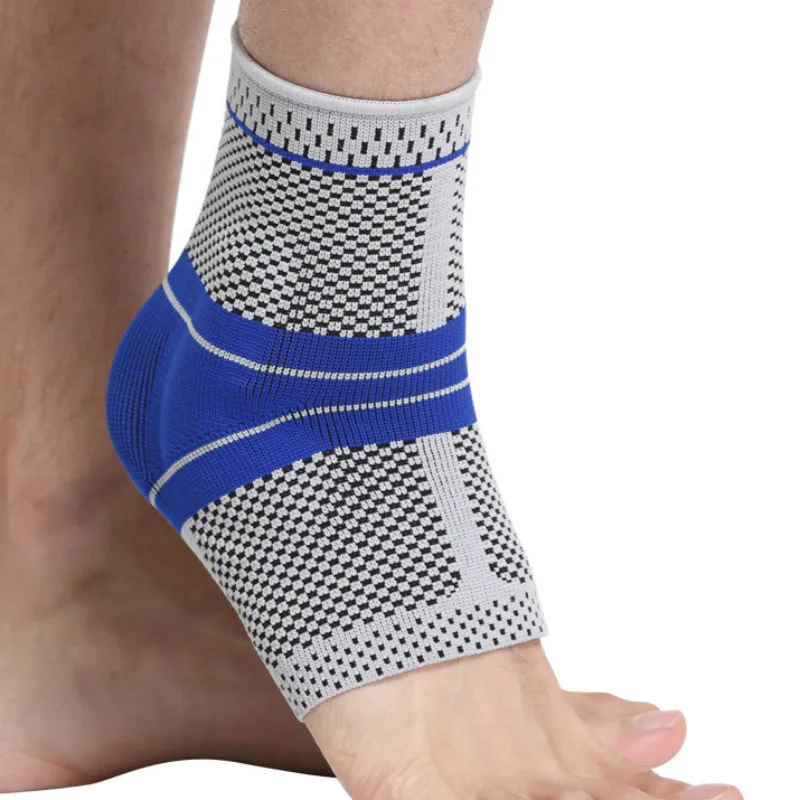 1PCS Ankle Brace Compression Support Sleeve Guard with Stabilizing Gel Pads for Ankle Achilles Tendonitis Plantar Fasciitis Pain