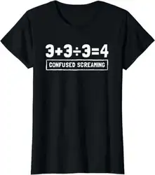 Funny Math Formula, Confused Screaming, Nerd, Geek, Algebra T-Shirt