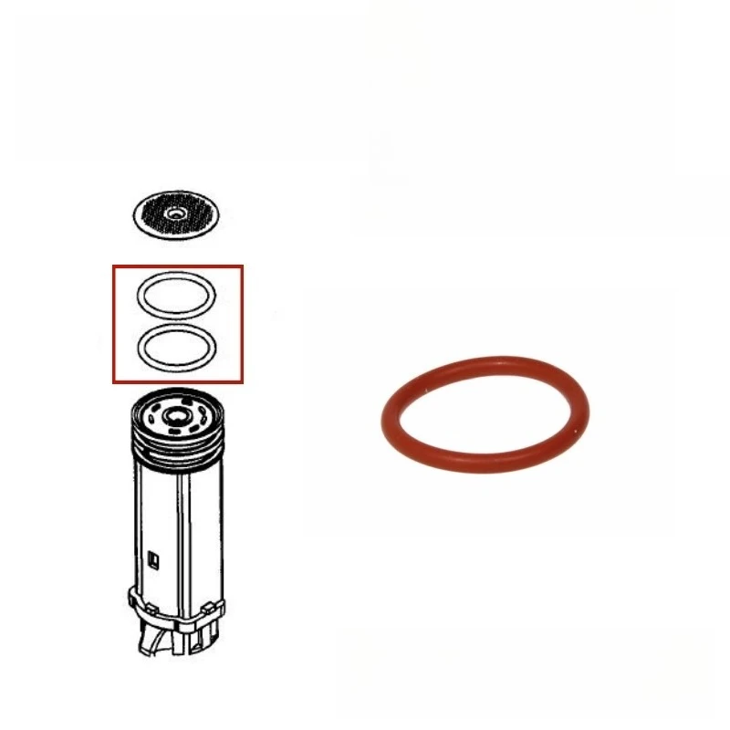 

Applicable To Delonghi Automatic Coffee Machine Extractor Powder Column Sealing Ring Red
