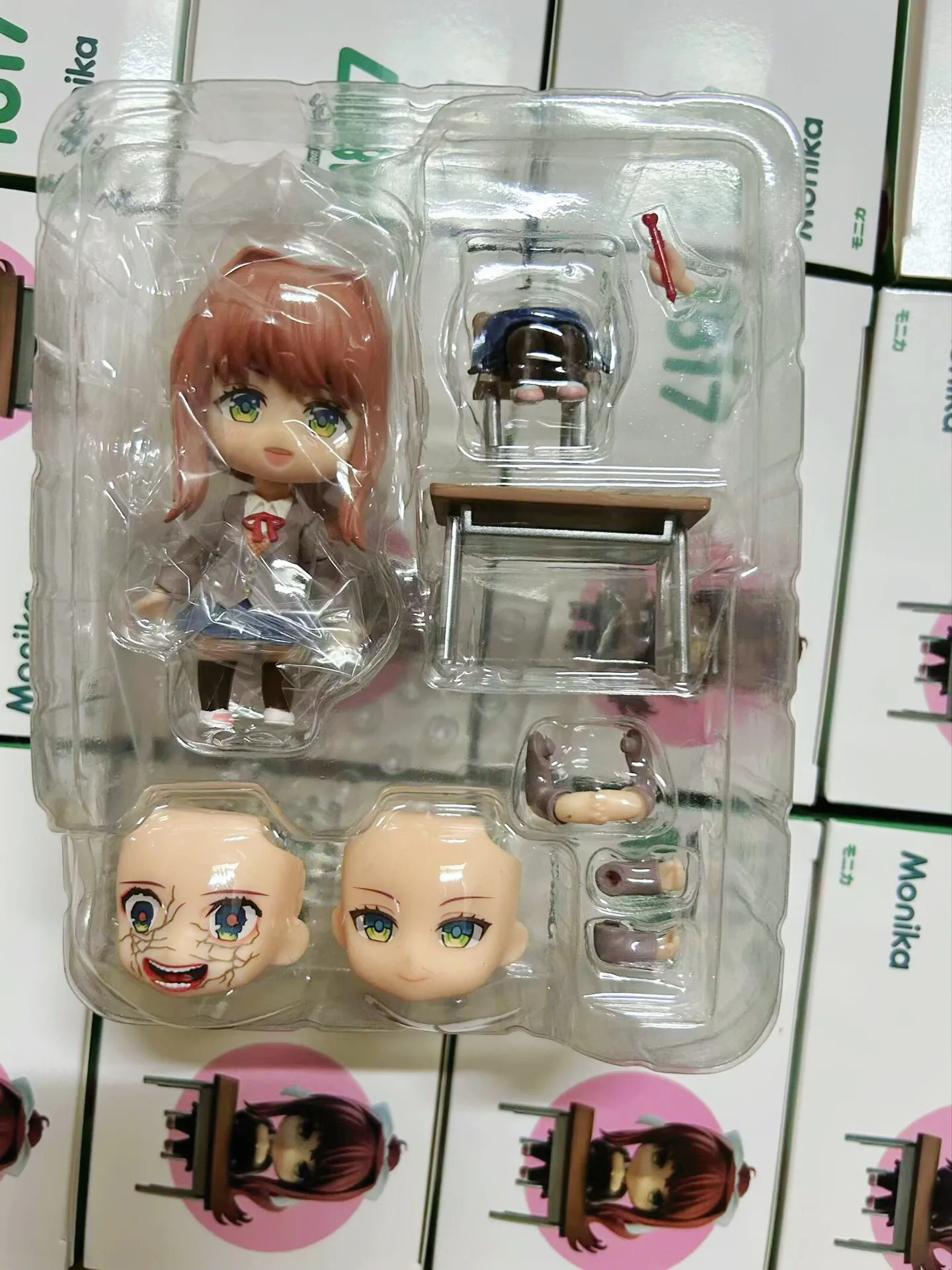 Anime Doki Doki Literature Club Q Version #2283 Yuri #1817 Monika #2250 Sayori #2077 Natsuki Action Figures Models Decor Gifts