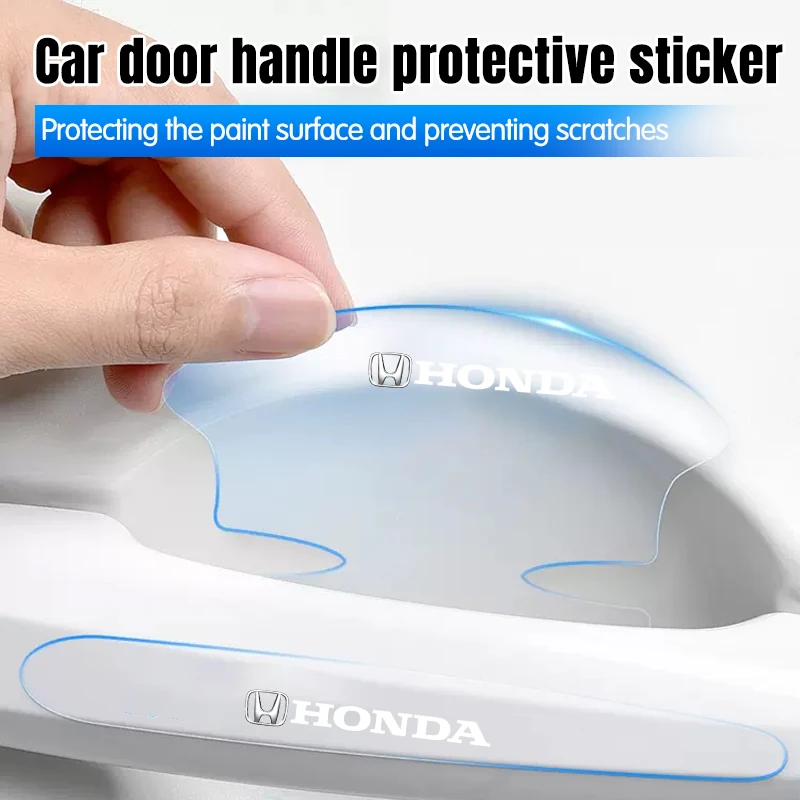 Car Door Transparent Protective Stickers For Honda Civic Accord Fit CRV Jazz Odyssey Prelude Insight Legend Stream HRV Crider