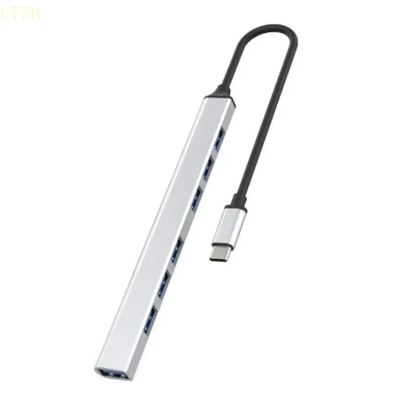 

U75B TypeC HUB Aluminum Docking Station USB Splitters for Computer Charging Dock