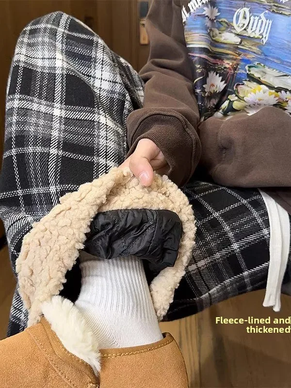 

Мужские зимние повседневные брюки из утолщенного бархата, хлопковые, прямого кроя, широкие штанины, в стиле ретро, китайский стиль