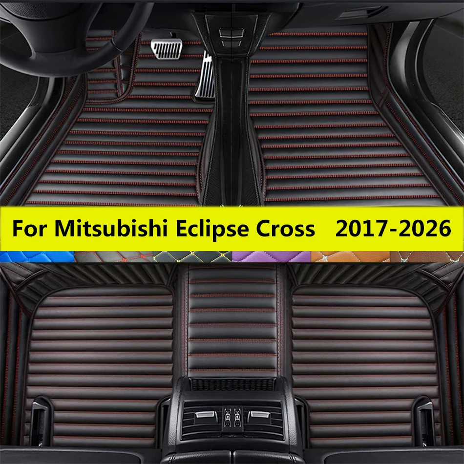 

Коврики подходят для Mitsubishi Eclipse Cross 2026 2025 2024 2023 2022 2021 2020 2019 2018 2017 Автомобильные кожаные подушечки для ног Автоматические коврики