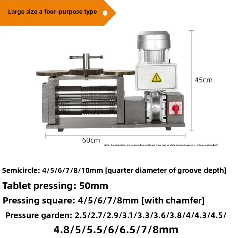 Factory Direct Sales Jewelry Electric Tablet Press Small Ring Bracelet Processing Round Semicircular Press Line Press