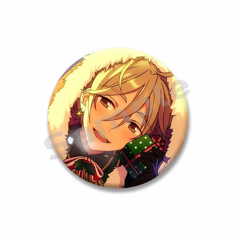 Ensemble Stars Anime Brooch on Backpack Cartoon Role Tatsumi Kazehaya Eichi Tenshouin Badge for Clothes Jewelry Gift for Friends