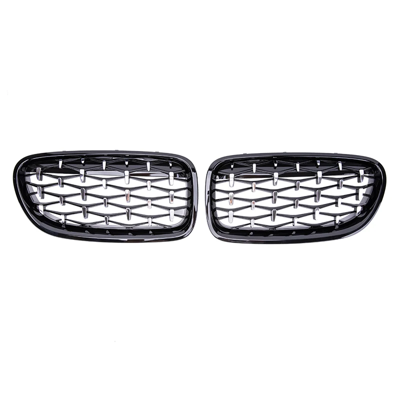

5 Series Full Black Car Front Grille with Diamond Grill F10/F18 Made of Durable ABS Material