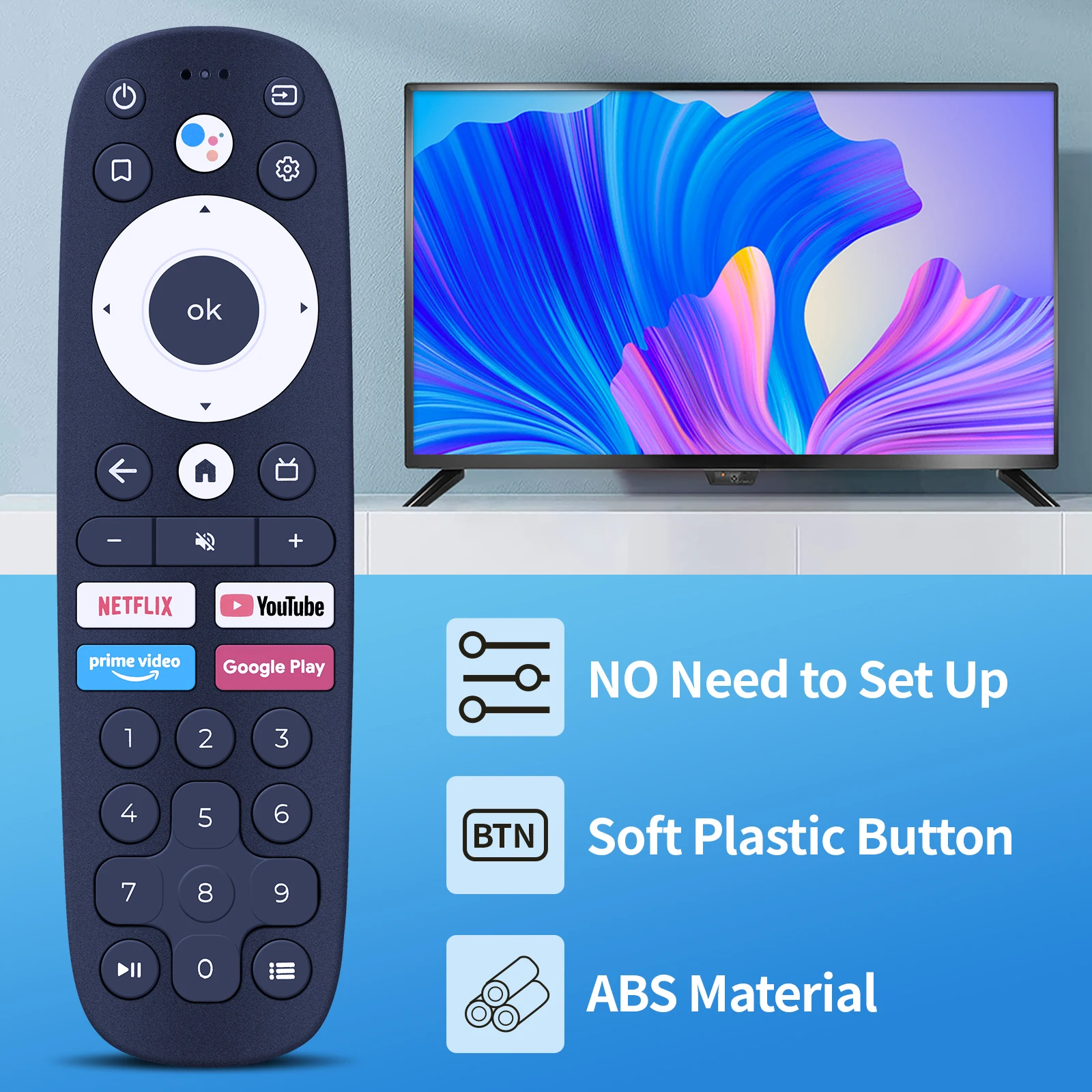 Remote control for GAZER TV32-HS3BLEUA TV32-HN1 TV