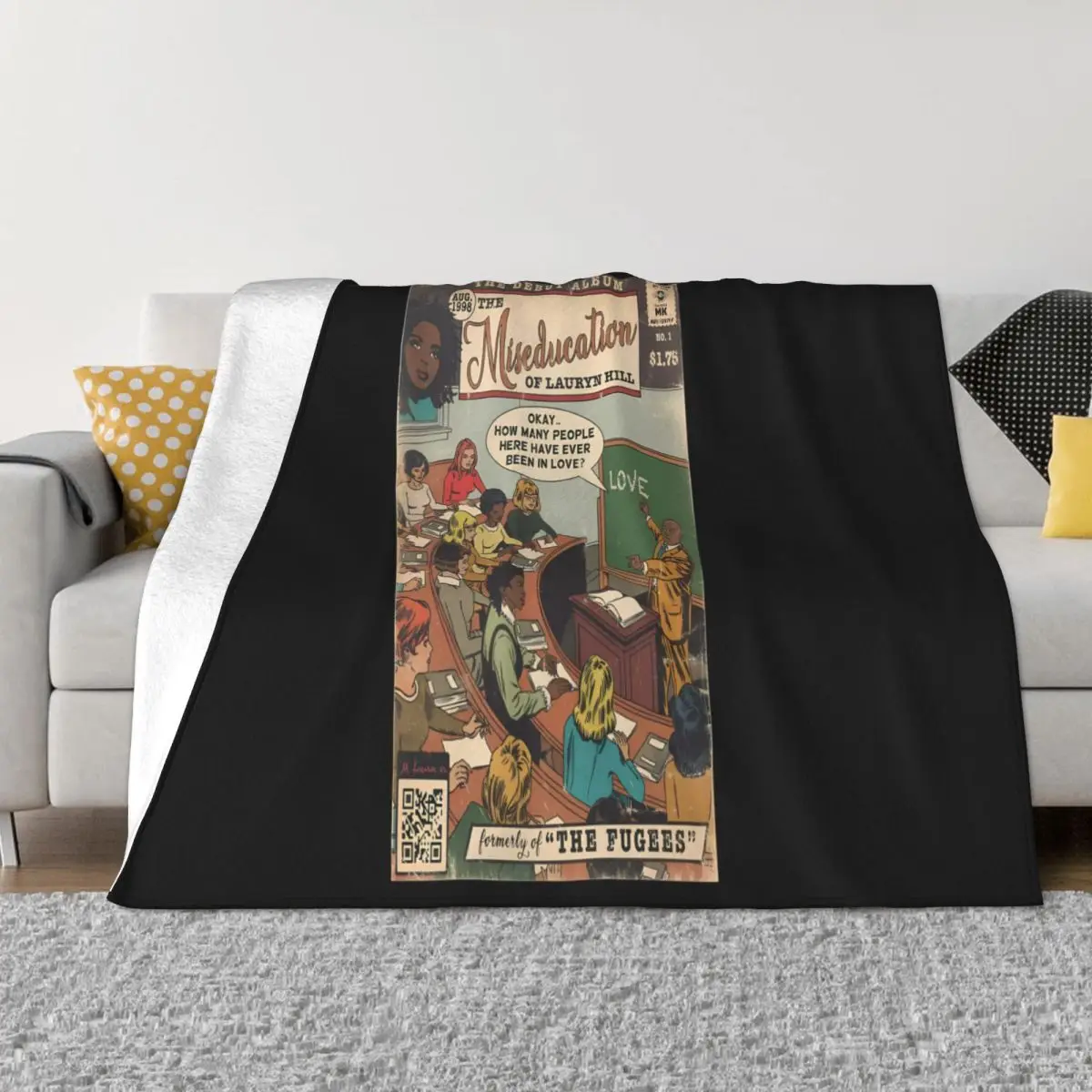 Lauryn Hill Vintage Hip Hop 90S Home Bed Blankets Blankets & Throws Blankets And Throws Throw Blanket