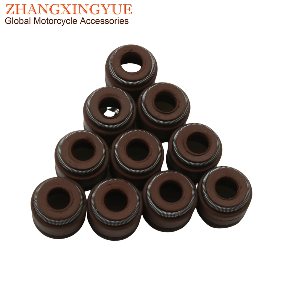 10pc Valve Oil Seal For Kymco Like Super 8 Vitality 50 Movie XL 125 150 Bet & Win 125 250 12209-GDB4-68B 00122779