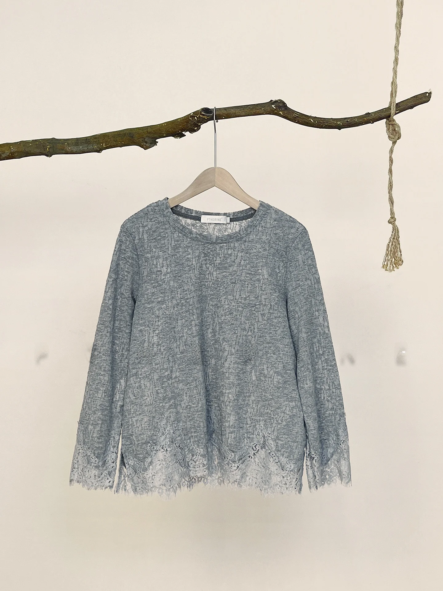 

Putherine Women's Long Sve Base irt Inner Wear T-irt Cotton Blend Comfortable Breathable Vintage Sle mid Waist Design