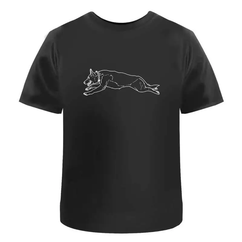

Running German Shepherd' Cotton T Shirt Ta036268