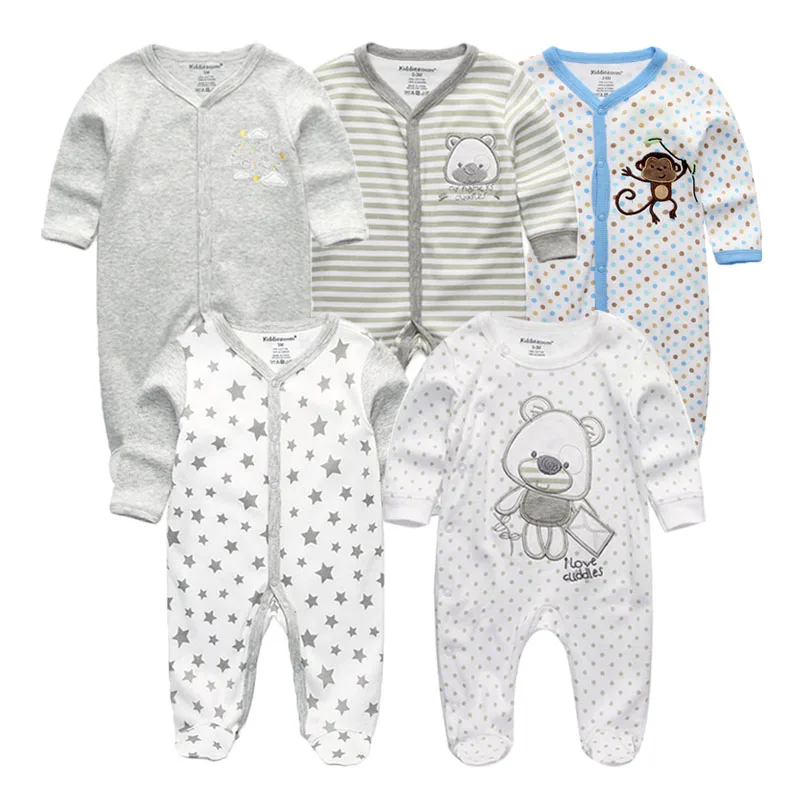 Baby Boy Clothes Multi-Piece Cotton Newborn Baby Romper Boy Girl Clothes Full Sleeve Jumpsuit Baby Pajamas Cartoon 0-12M