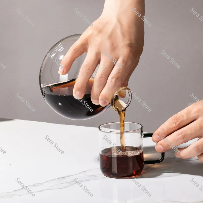 Cold Brew Coffee Maker Ice Drip Coffee Pot Wooden Frame Hand Brew Coffee Set Drip Type Brewing Pot Large Capacity