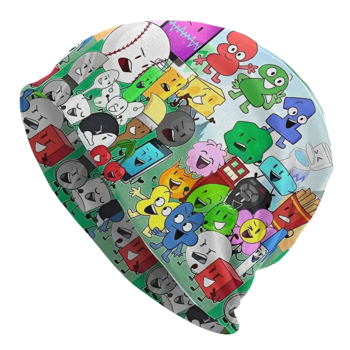 BFDI Inanimate Insanity Skullies Beanies Hat Battle for Dream Island Summer Men Women Outdoor Caps Thermal Elastic Bonnet Hat