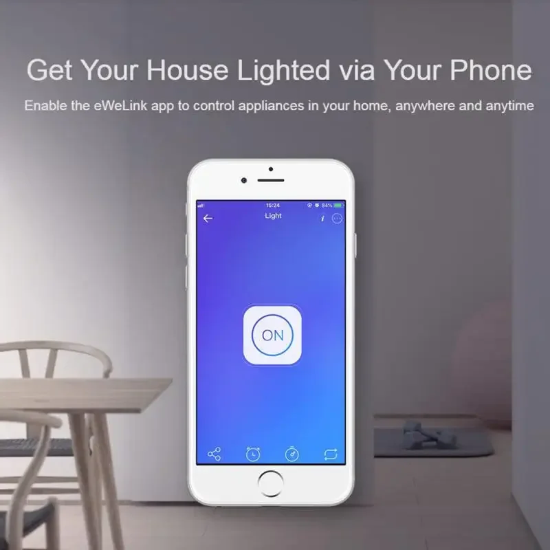 MACOFF-Joli Mural Intelligent, Sans Fil, avec Télécommande, pour Maison Connectée, Compatible avec Alexa et Google Home