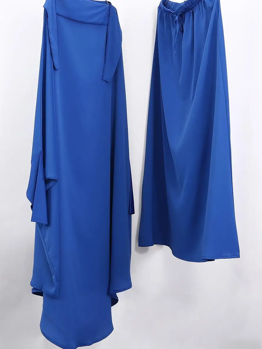 

Muslim Women Prayer Garment Dress Set Hijab Abaya Turkey Kaftan Dubai Burqa Skirt Islam Clothing Khimar Jalabiya Kebaya Djellaba