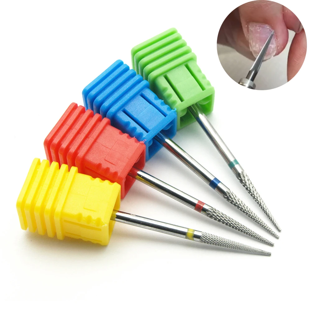 1pc Tungsten Carbide Nail Drill Bit Cutter For Manicure Machine Carbide Electric Nail Drill Milling Cutter For Nail Accessories