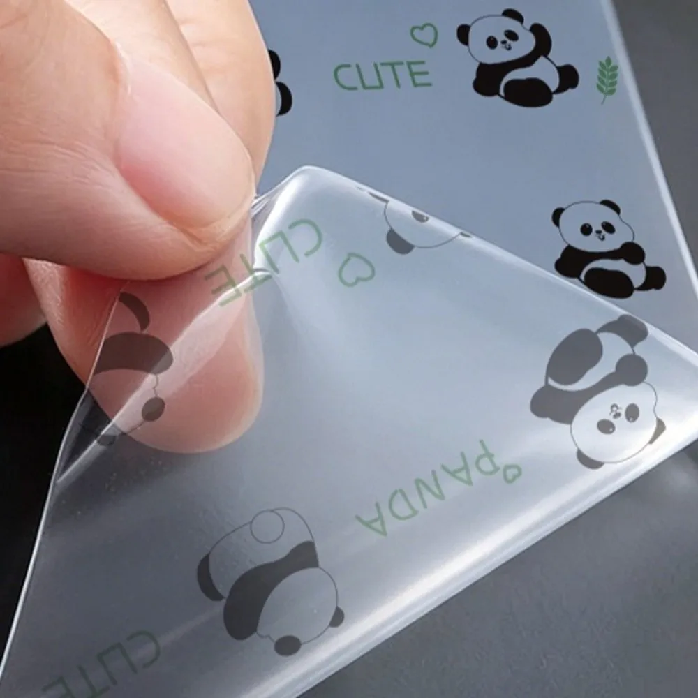 Disposable Barrier Film Tape Panda Pattern Anti-Fouling Waterproof Barrier Film Protective Clear Wrap Isolation Membrane