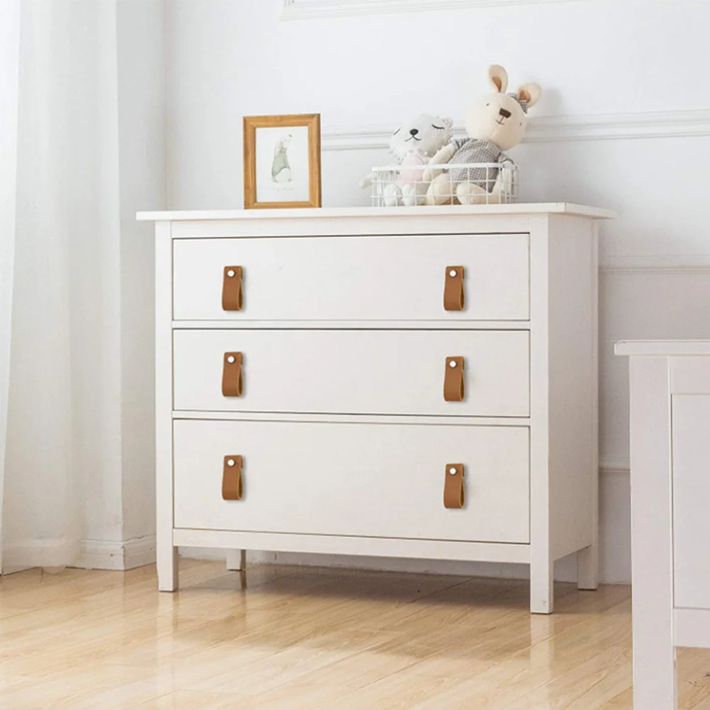 

6Pcs Drawer Pulls Cabinet Door Handles Modern Simple Aluminum Alloy for Wardrobe Closet Furniture Hardware