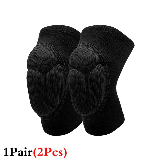 1Pair Thicked Football Volleyball Extreme Sports Ski Knee Pads Fitness Knee Support Cycling Knee Protector Kneepad