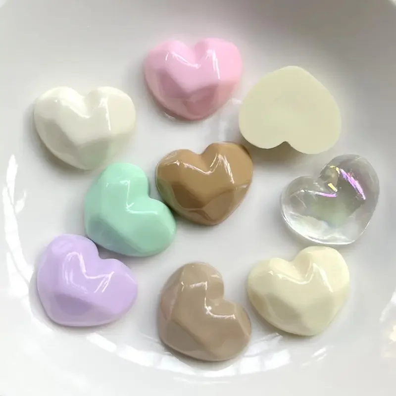 20pcs heart-shaped rhinestones suitable for jewelry making DIY charm decoration