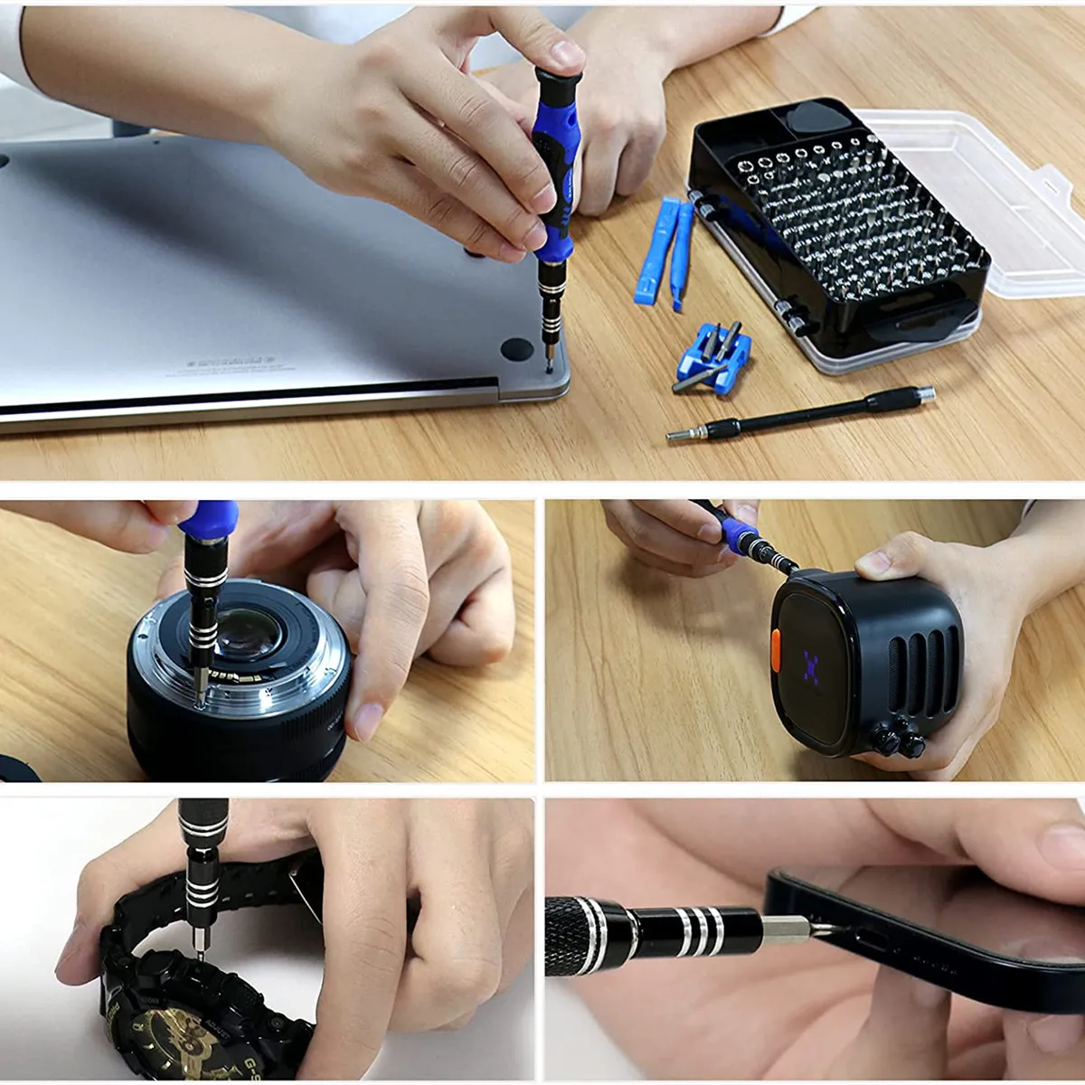 138 في 1 طقم مفك برغي المغناطيسي مفك براغي نجمية بت عدة الحفر Multitool آيفون شاومي PC إصلاح طقم أدوات يدوية #6