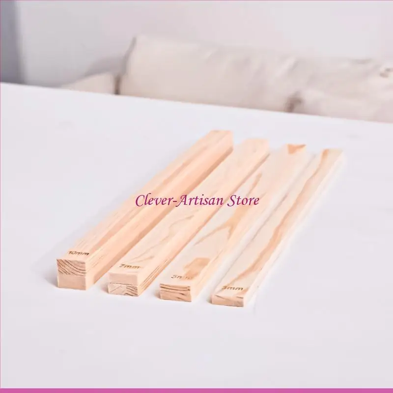 E06B 8PCS 3/5/7/10mm木材ローリングピンガイド陶器ポリマー粘土の厚さのための陶器ツールクレイツールマッドボードツール