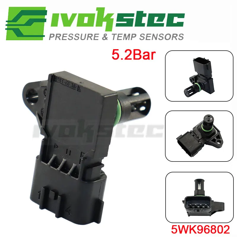5.2BAR 2897334 MAP sensor air pressure temperature sensor 5WK96802 2872784 For M11 QSM11 ISM11 X15 ISX15 QSX15 ISC ISL ISB