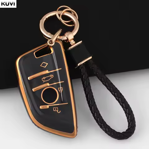 Fashion TPU Car Remote Key Case Cover Shell For BMW X1 X3 X4 X5 X6 F15 F16 G30 3 5 7 Series G11 F48 Accessories Fob Keychain