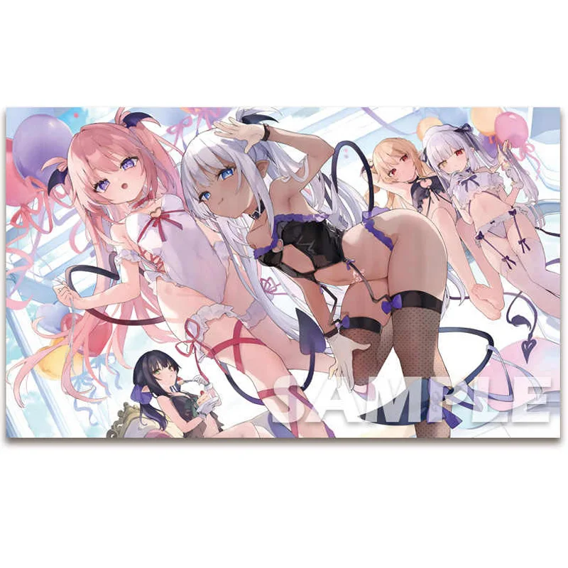 

Japan Tamano Kedama Lulu Kuroe Enchanted Lolita Anime Game Rubber Card Pad Mouse Pad Keyboard Pad 60x35Cm