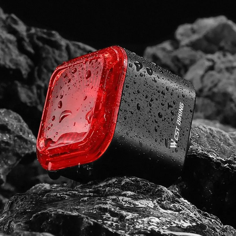 

IP55 Водонепроницаемый умный тормозной задний фонарь для велосипеда Type-C Перезаряжаемый сиденье с носовым креплением Цифровой дисплей мощности Задний фонарь Датчик тормоза