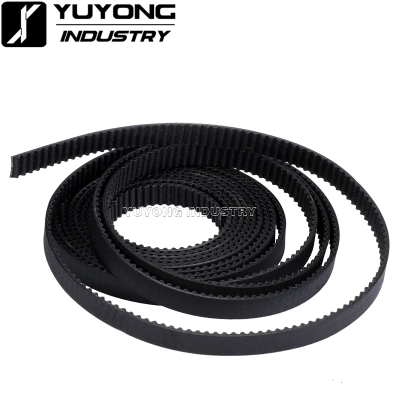 2GT 3GT  Open-Loop Rubber Timing Belt 6mm 10mm Width GT2 GT3 Timing Belt for 3D printer Timing Pulley Idler pulley wheel system