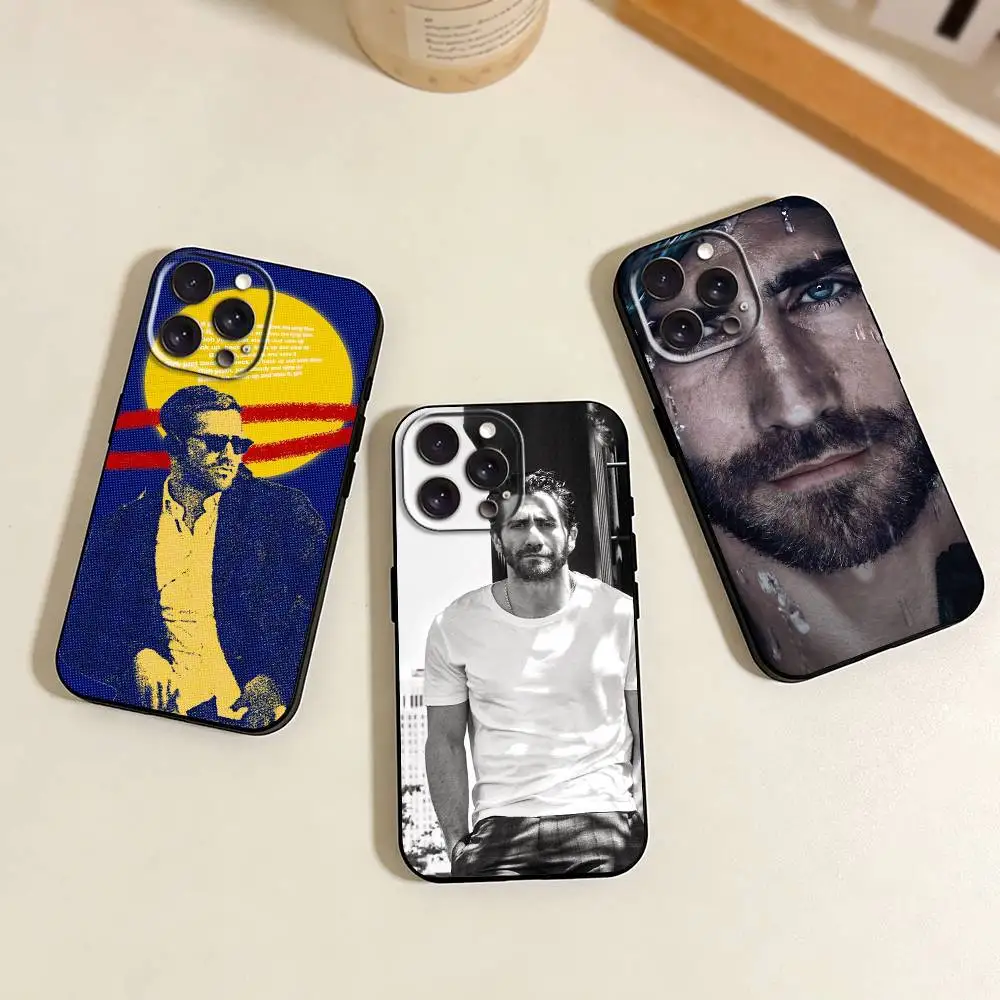 

J-Jake Gyllenhaal Phone Case For iPhone 17,16,15,14,13,12,11 Plus,Pro Max,XS,Soft Silicone Black Cover