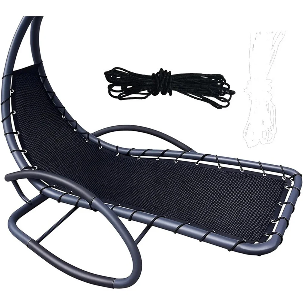 

Replacement Seat Cloth For Textilene Hanging Swing Chair - 64x197x23CM Garden Supplies For Home Household Merchandises Black