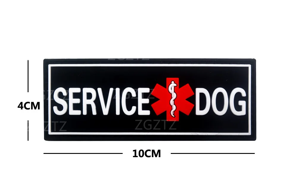 Patch unità 3D K9 Trooper Tactical pvc K-9 SERVICE DOG ESA Badge in gomma Applique