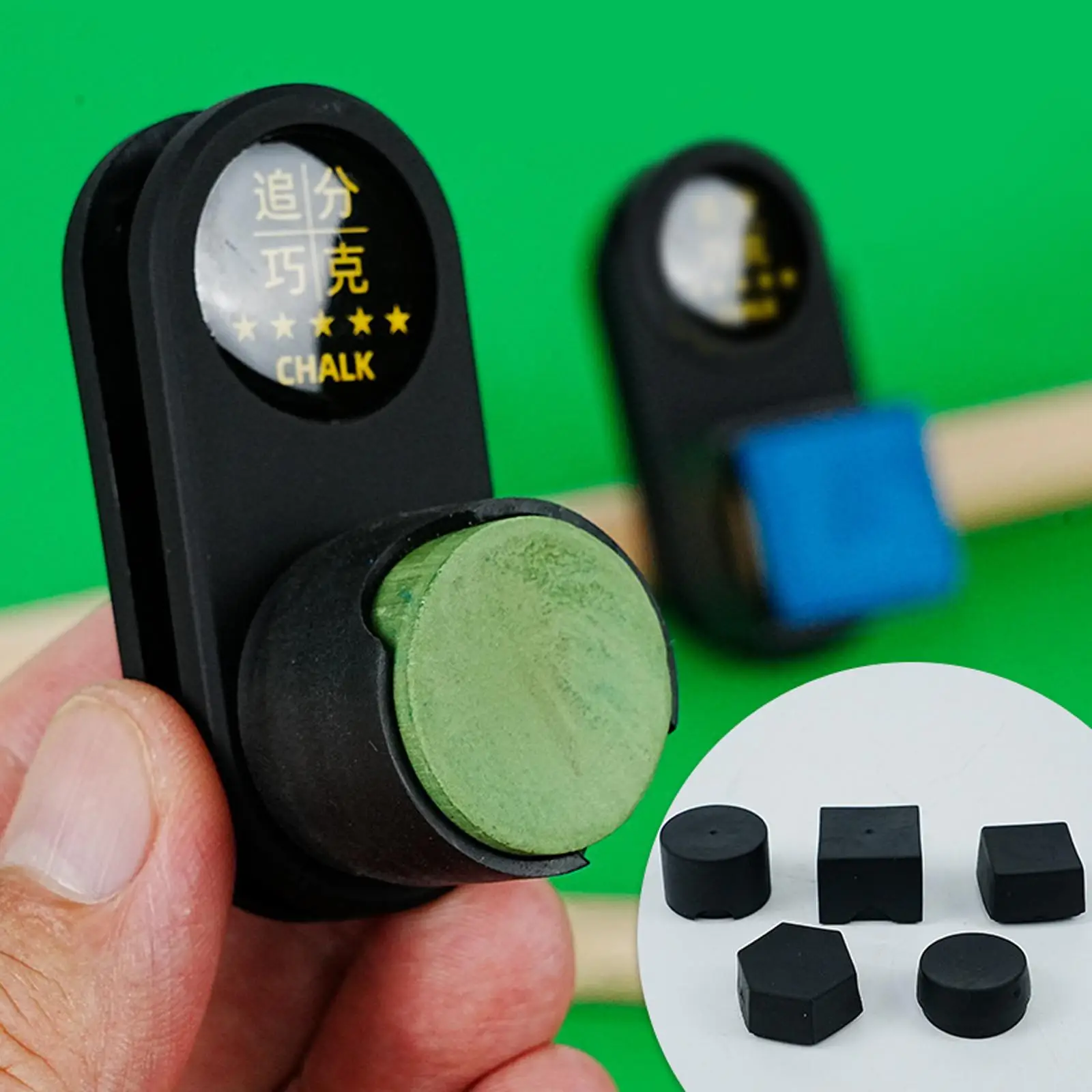 

Billiard Pool Cue Chalk Holder with Clip Chalk Carrying Case Convenient Accessory for Billiards Games