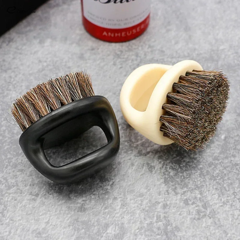 1pc Mini Soft Barber Neck Face Duster Brush Salon Cutting Cleaning Thumb Hairbrush Hair Sweep Shaving Brush Styling Make Tools