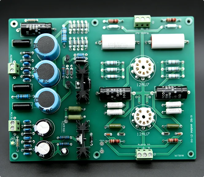 C/ Conrad-Johnson PV12 Original Circuit , Tube Preamplifier. Resistors are precisely matched via the bridge method.
