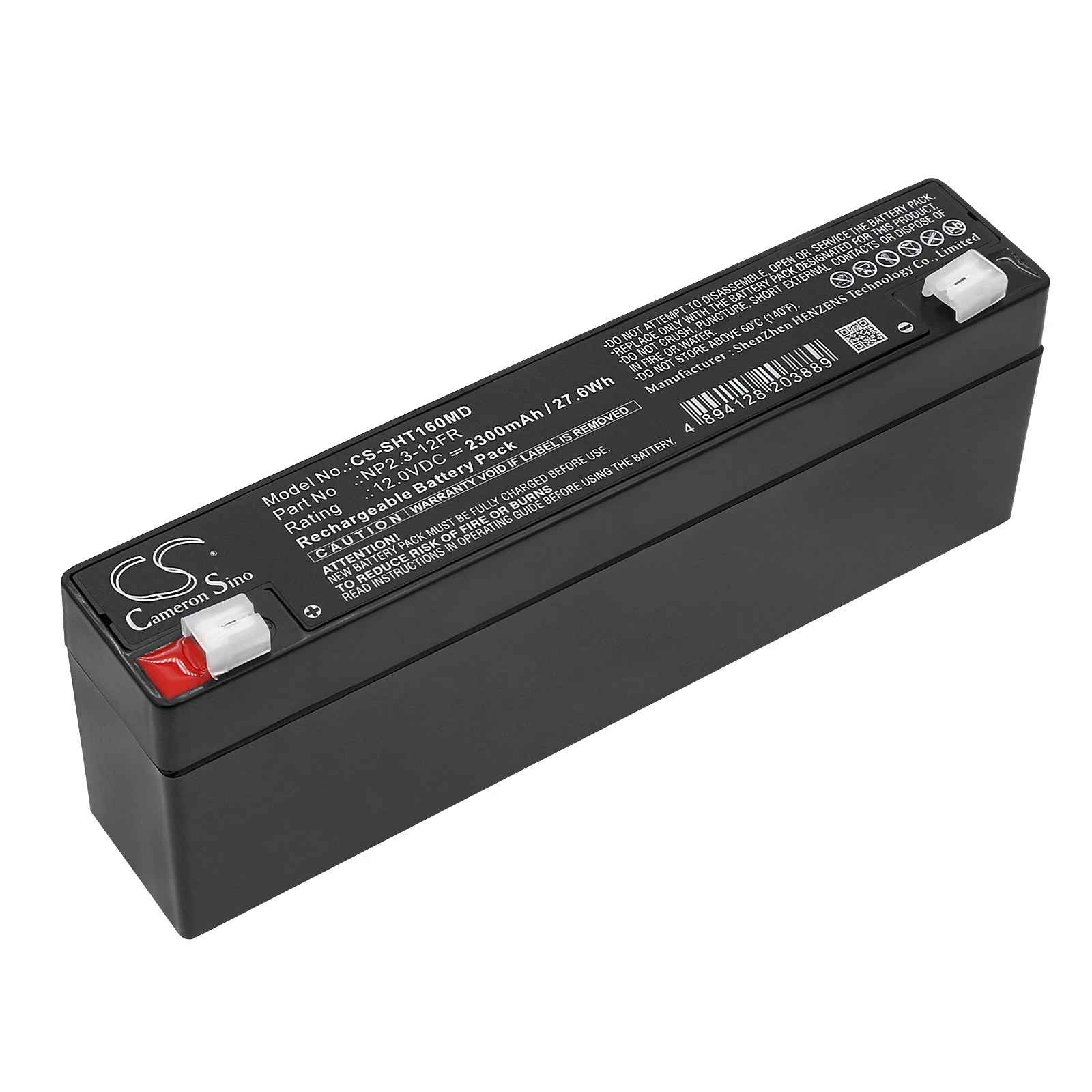 

Battery 0997-00-0262 B10665 NP2.3-12FR For Aeonmed VT5250 INSTRUMED Smart Pump MAQUET Accumulator OHMEDA Pulse Oximeter 3740