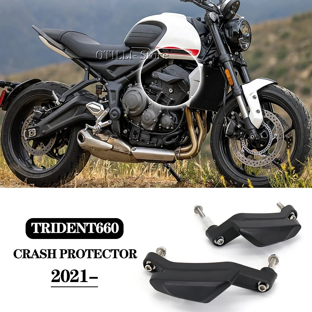 

Trident660 Motorcycle Accessories Falling Protection Frame Slider Fairing Guard Crash Pad Protector For Trident 660 2021 2022