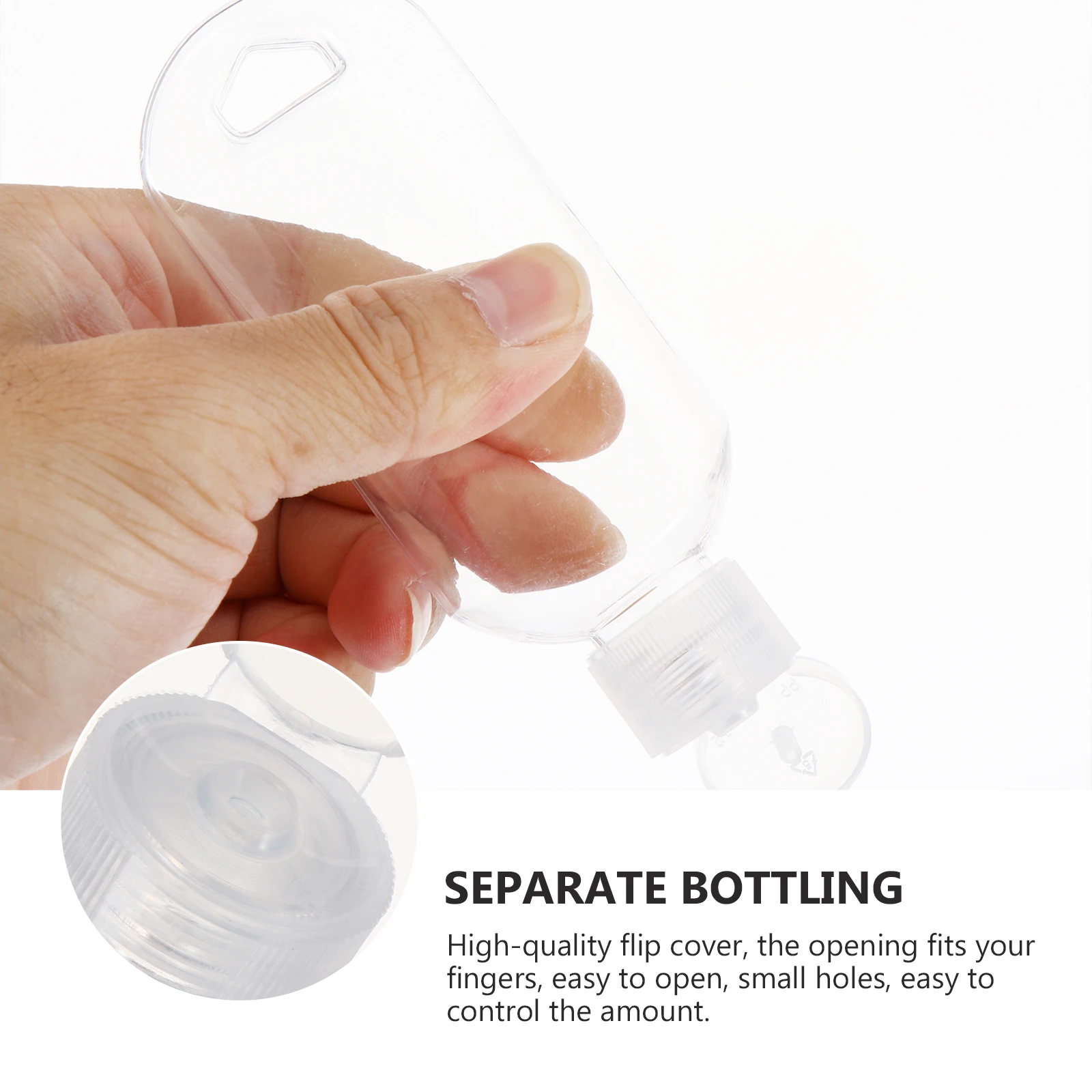 

11Pcs Portable Refillable Travel Bottles Empty Hand Containers Leakproof Hanging Liquid Containers for Shampoo Gel Body Wash