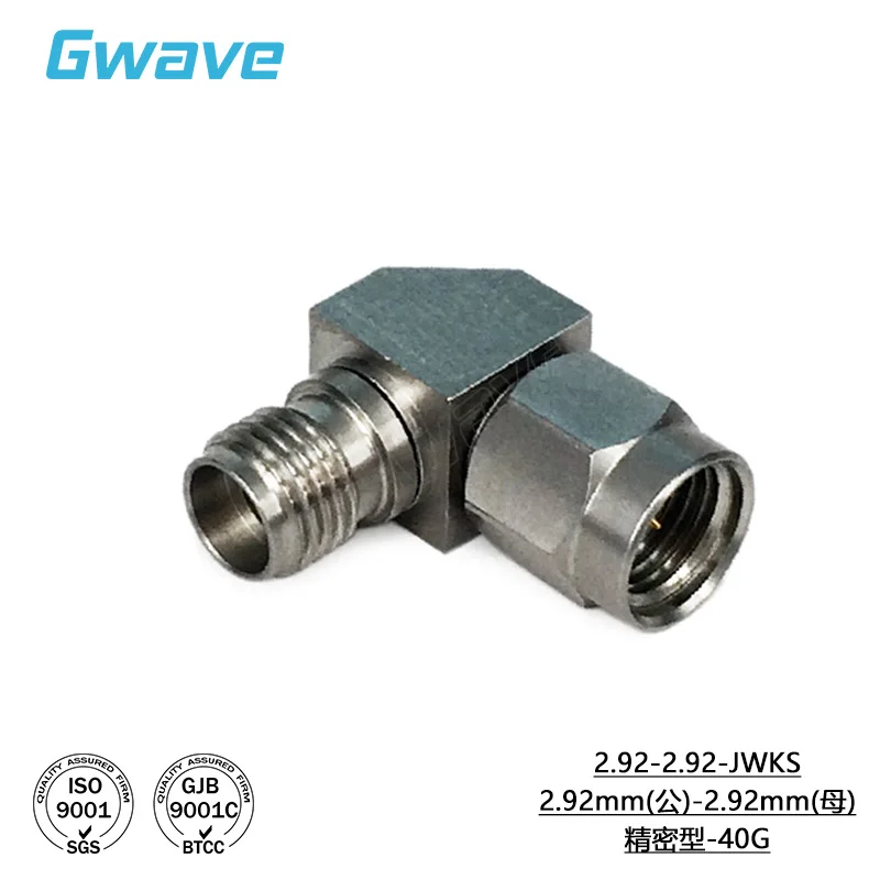 Imagem -03 - Adaptador da Dobra do Ângulo Direito Adaptador do rf 2.92 mm Jwjs Jwks Kwks Dc40g