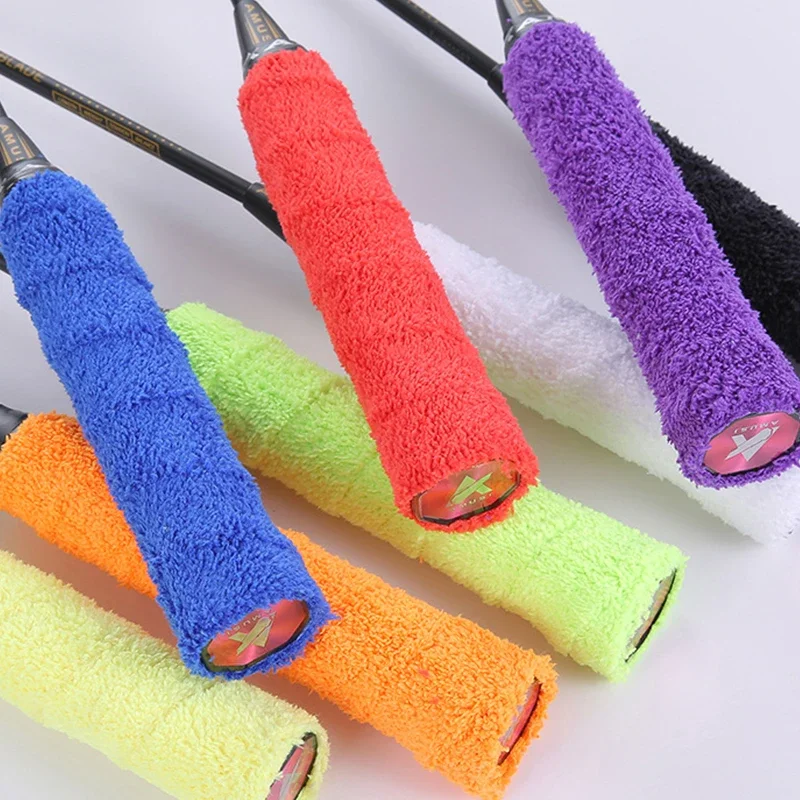 Badminton Racket Towel Grips Thickened Non-Slip Sweatband for Sport Tennis Racquet Fishing Rod Slingshot Overgrip Cover