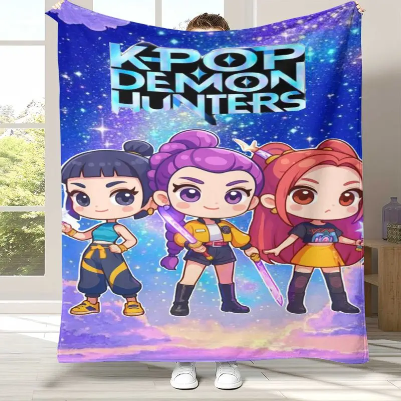 D-Derpy Tiger KPop Group Cartoon  Soft Flannel Blanket,Cozy Warm Throw Blanket for Bed,Sofa,Living Room,Picnic,Home Decor Gift