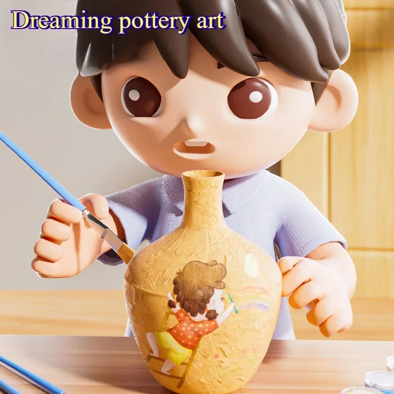 Children's handmade toys Electric clay machine Soft clay without burning  baking Handmade color drawing embryo pottery machine