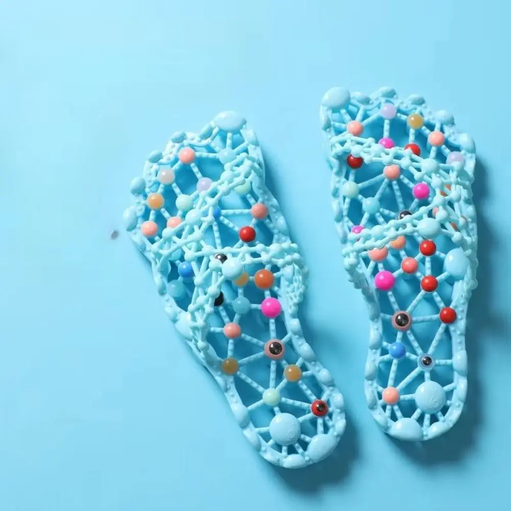 Foot Bottom Granules Massage Slippers Anti-Slip Sole Quick-Drying Material Health Slippers Indoor Use Design Foot Massage Shoes