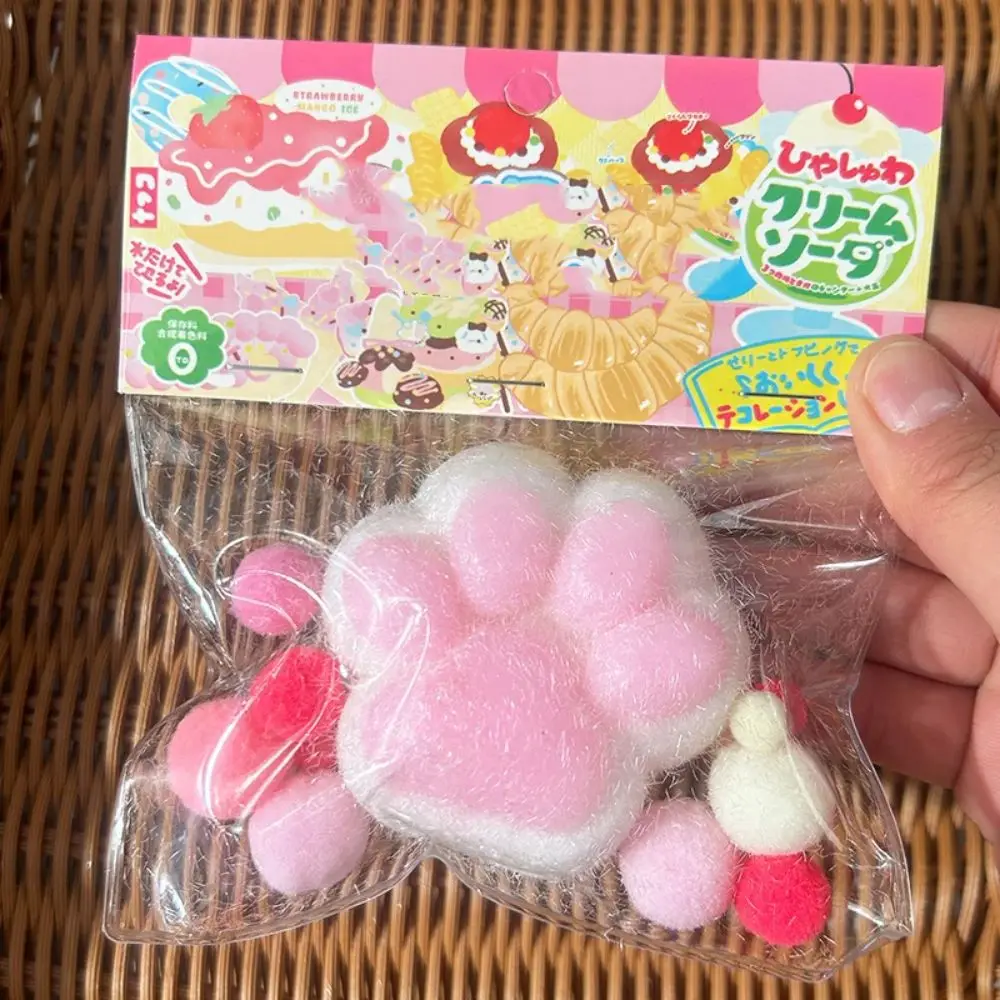 Sensory Toys TPR Cat Paw Slow Rebound Toy Vent Plush Squeeze Cat Paw Cartoon Soft Cat Claw Pinch Toy Unique Gift