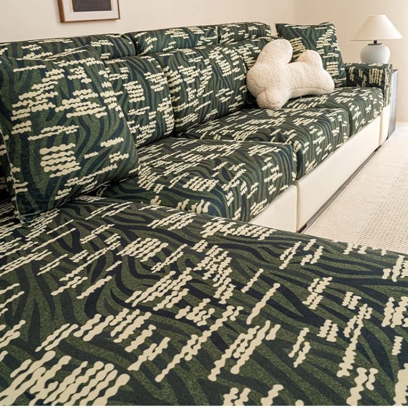 مهرجان جديد الصوف غطاء مقعد أريكة جميع المواسم العالمي الأريكة وسادة يغطي المضادة للقطط خدش الاقسام أريكة الغلاف عدم الانزلاق